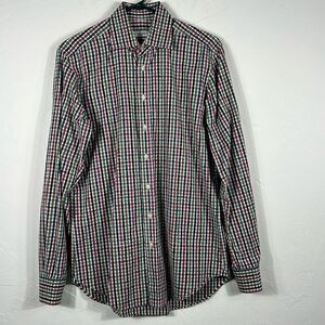 🔥🔥 ETRO Made in Italy Designer Button Down LS Dress Shirt Sz 38 Medium - PERFE